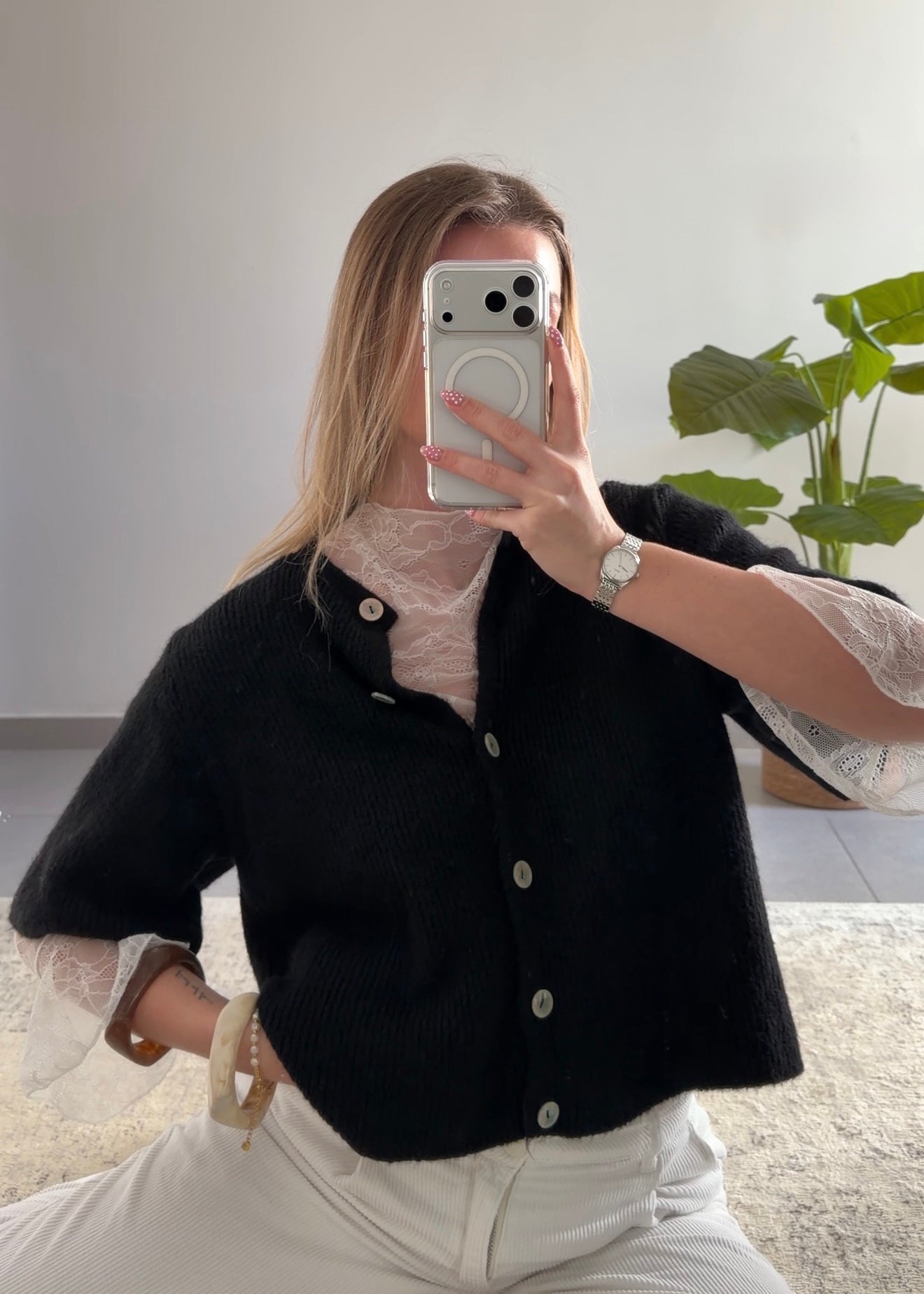 ALMA CARDIGAN - BLACK