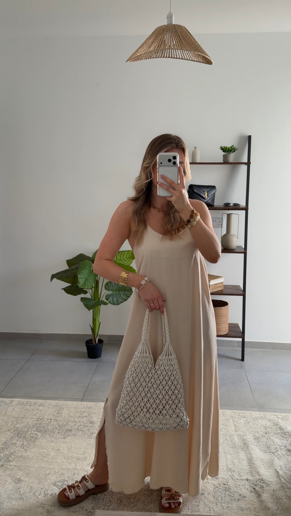 ALINE DRESS - BEIGE