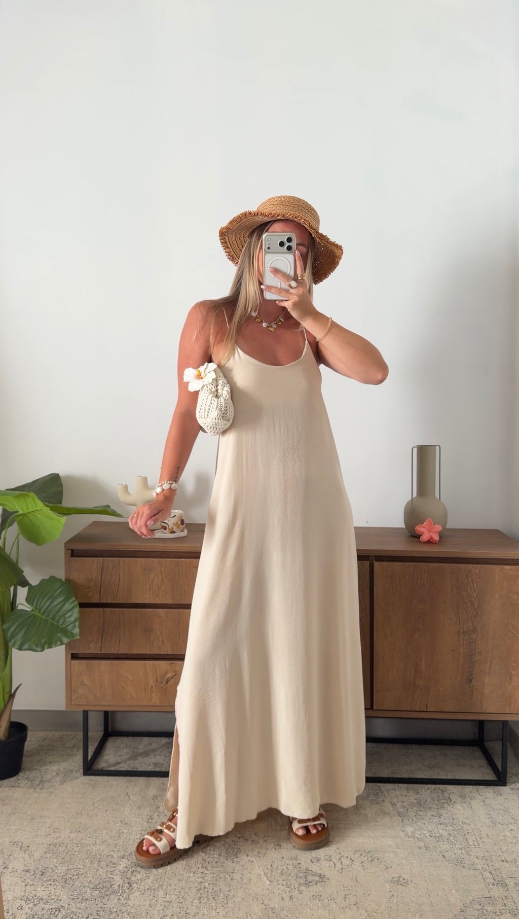 ALINE DRESS - BEIGE