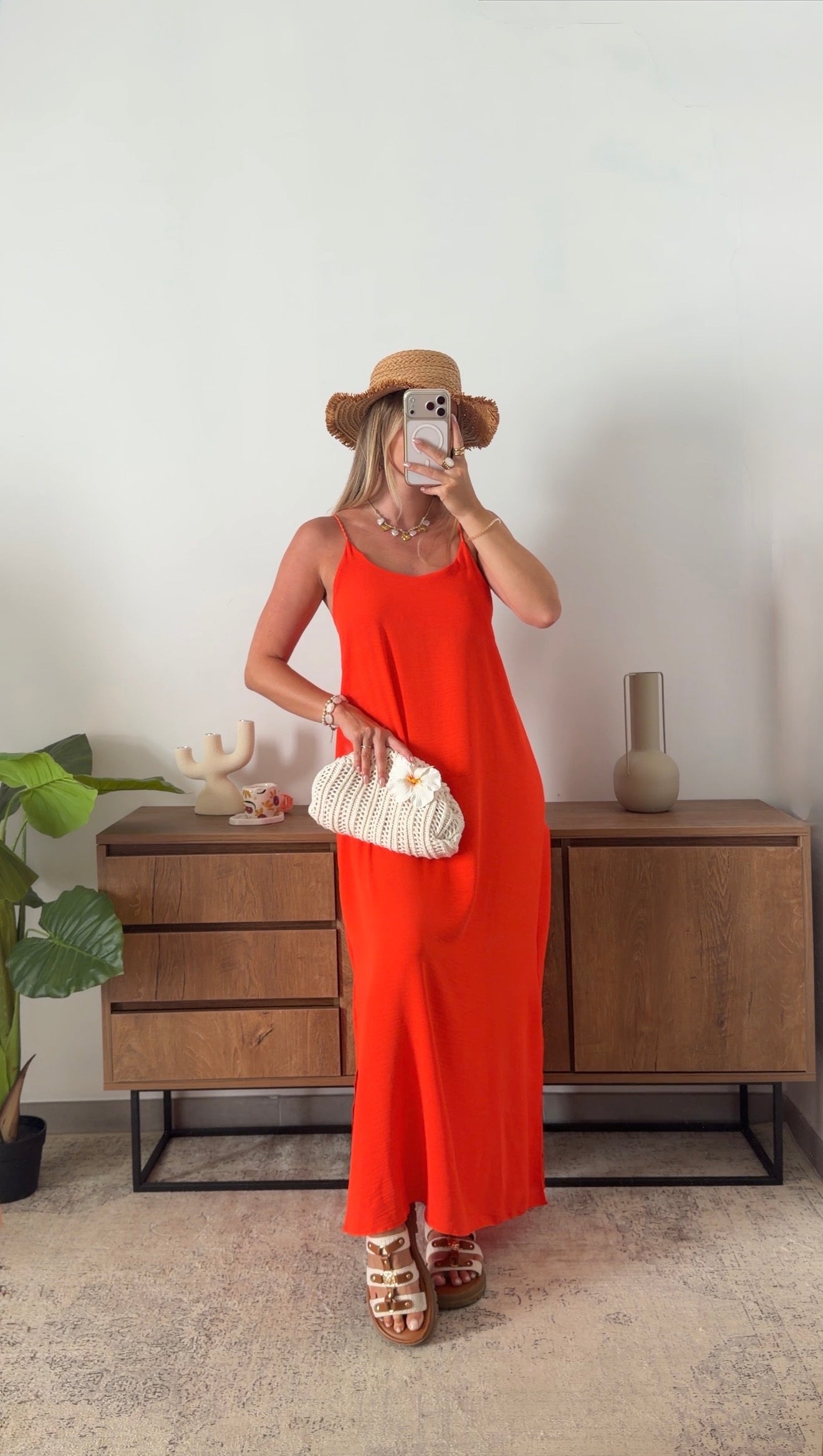 ROBE ALINE - ORANGE