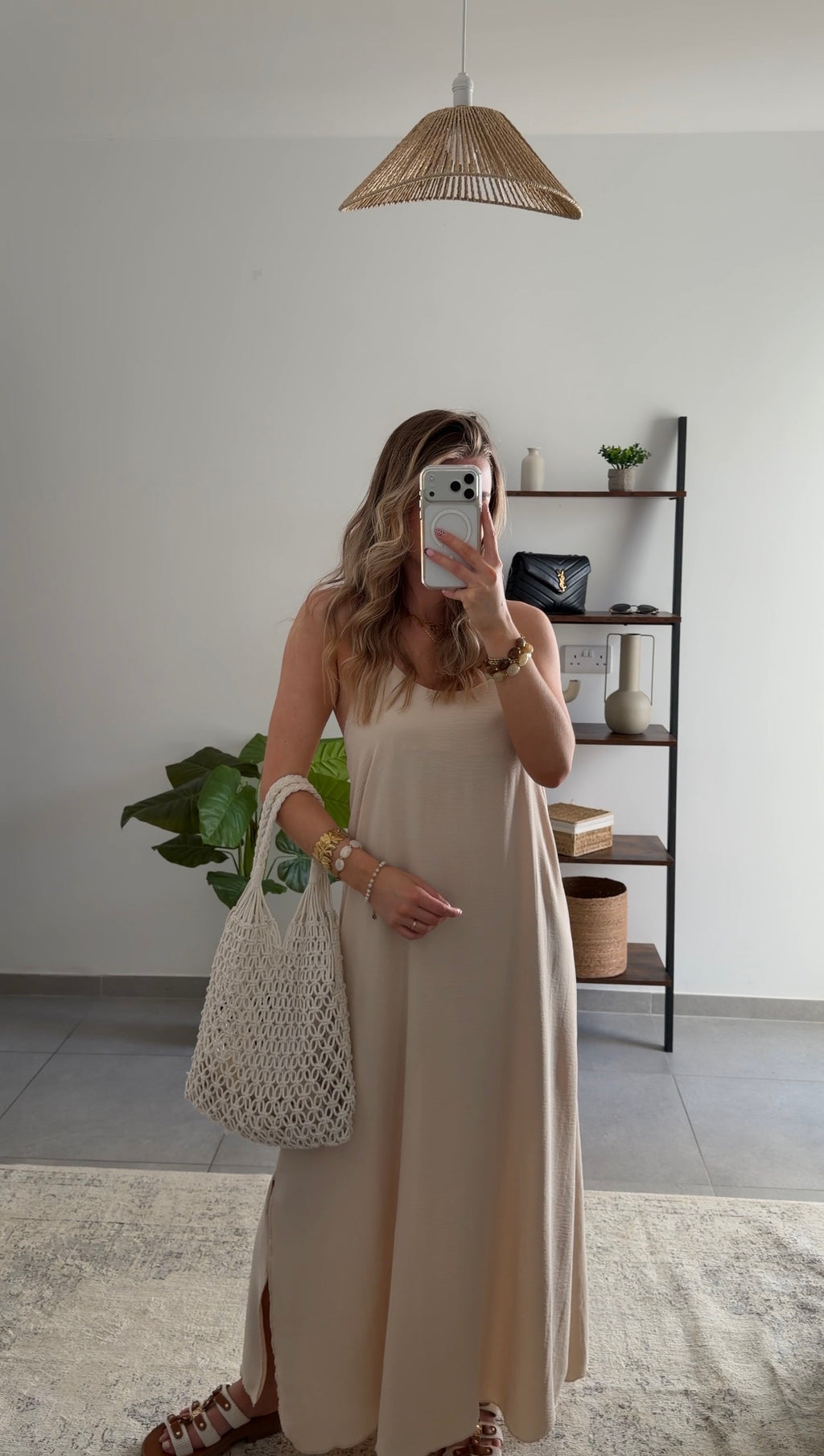 ALINE DRESS - BEIGE