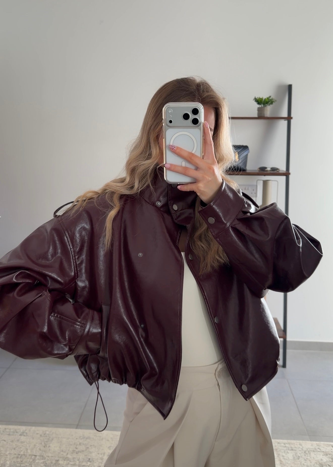 VESTE APRIL - BURGUNDY