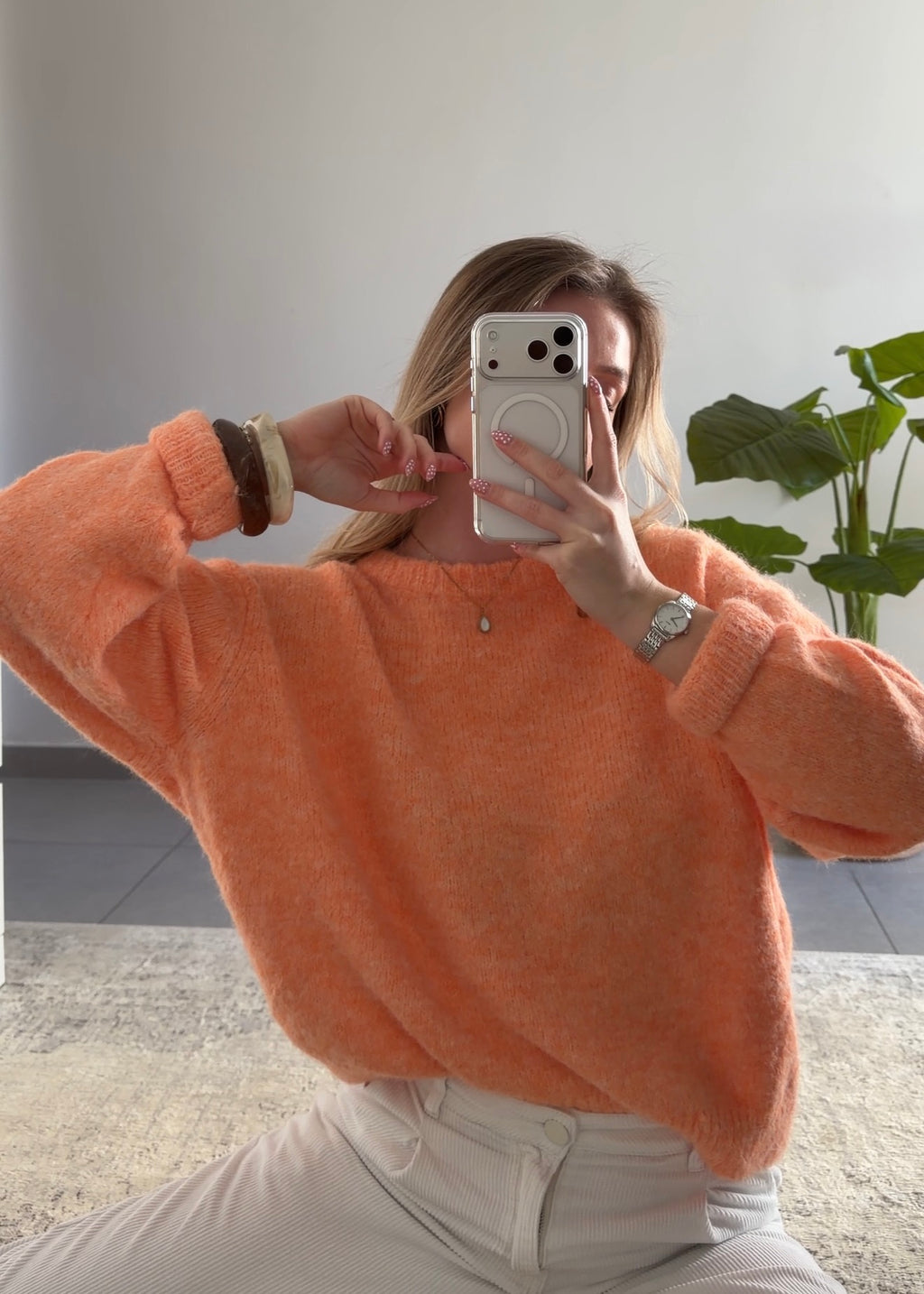 ARIANE SWEATER - CORAL