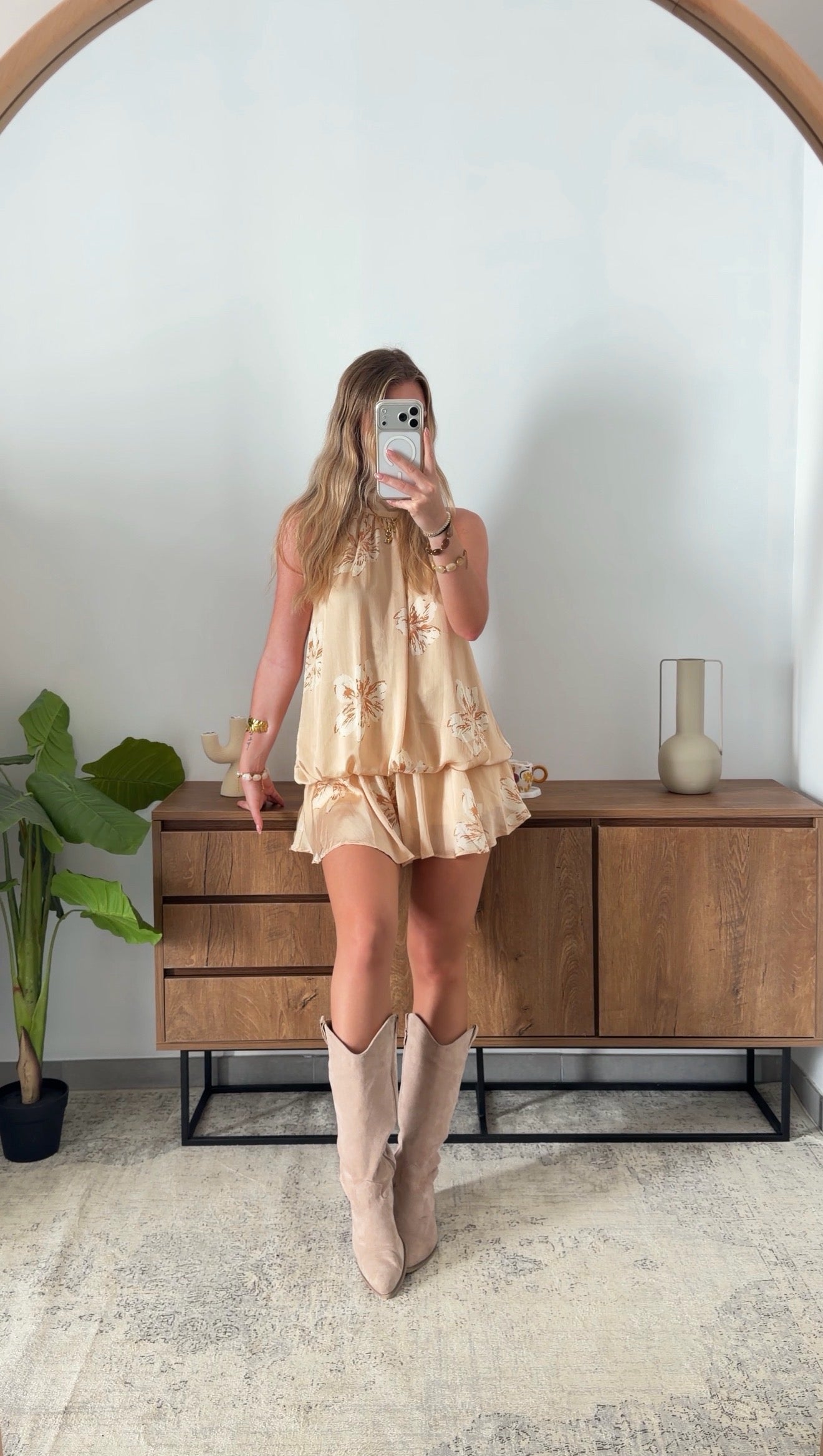 PAOLA PLAYSUIT - BEIGE