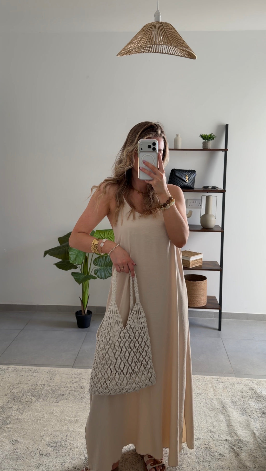 ALINE DRESS - BEIGE