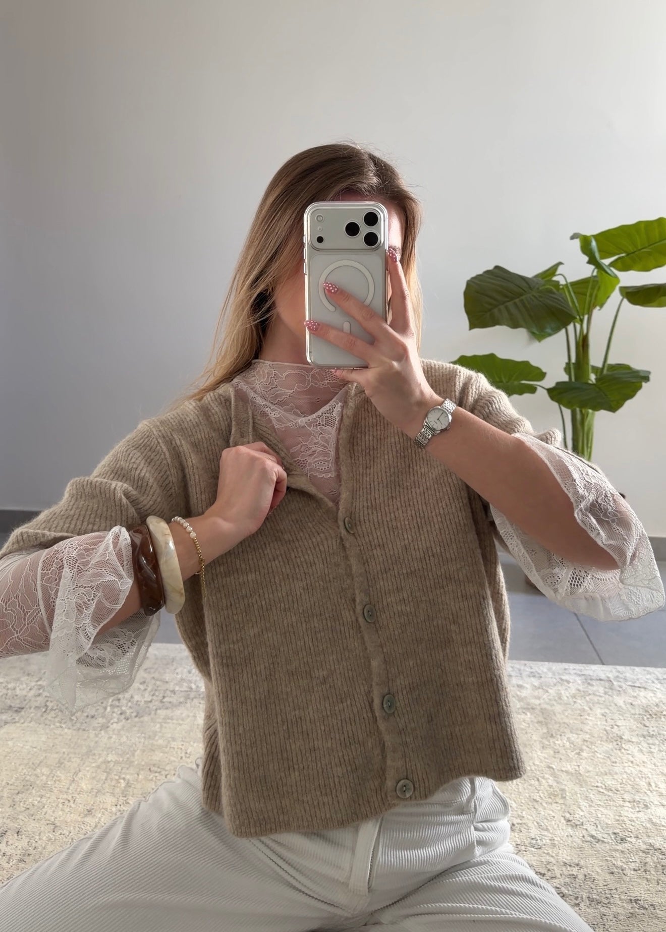 ALMA CARDIGAN - BEIGE