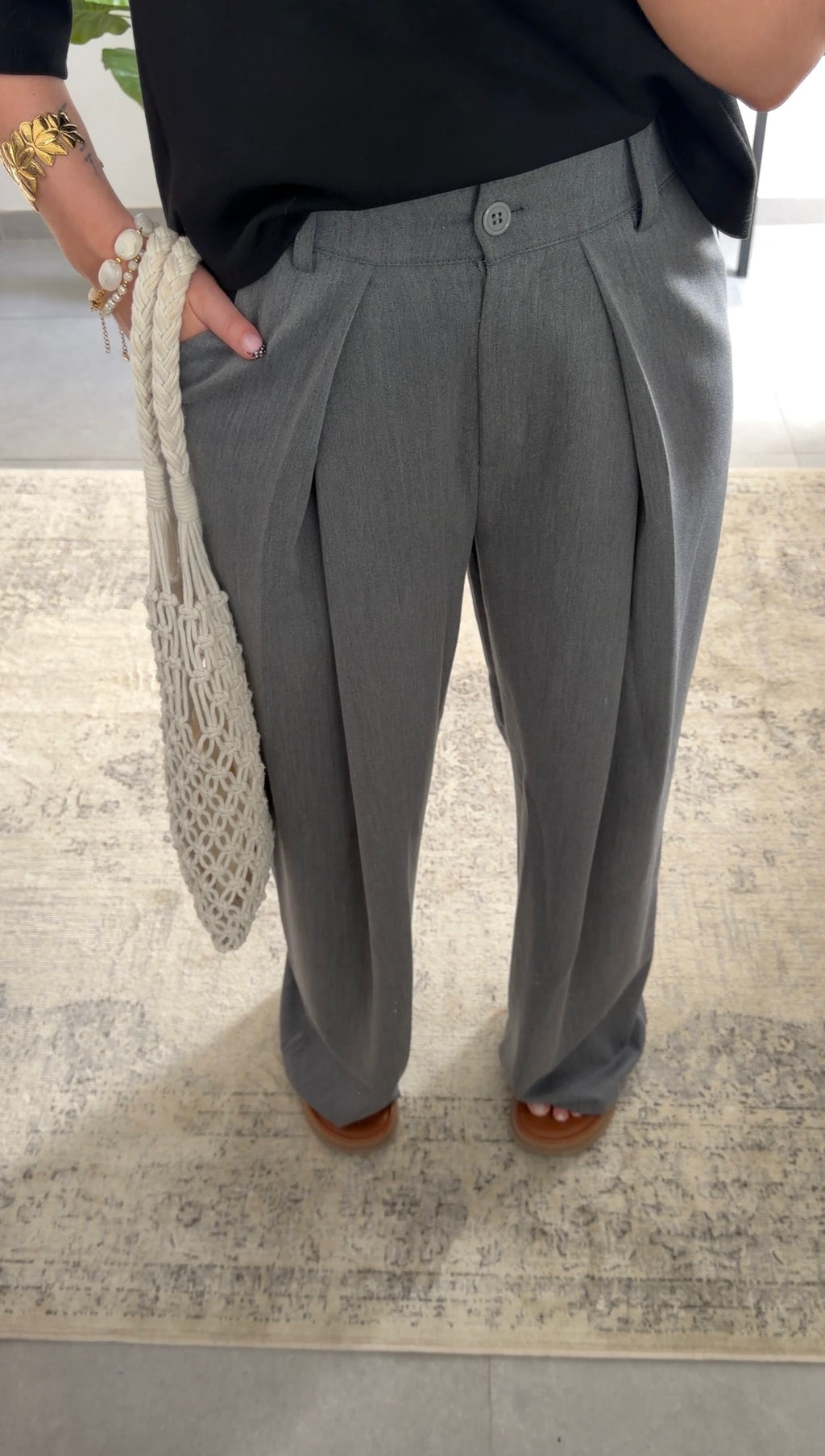 JANE TROUSERS - GREY