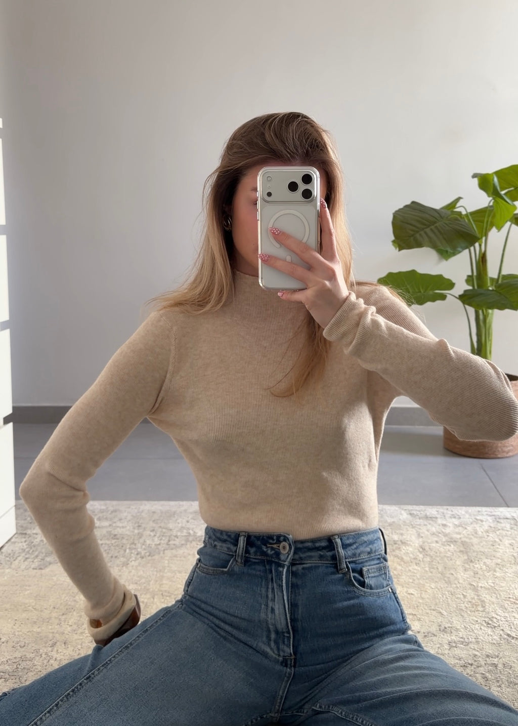 TOP MILLY - BEIGE
