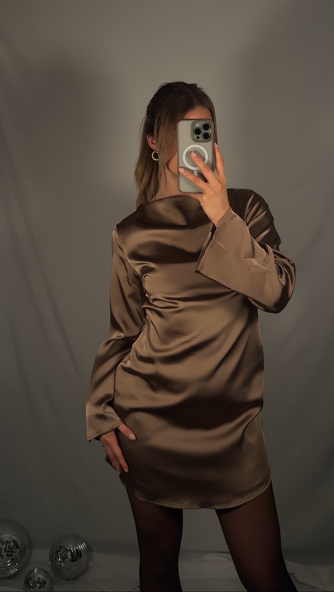ROBE LÉONIE - MOCHA