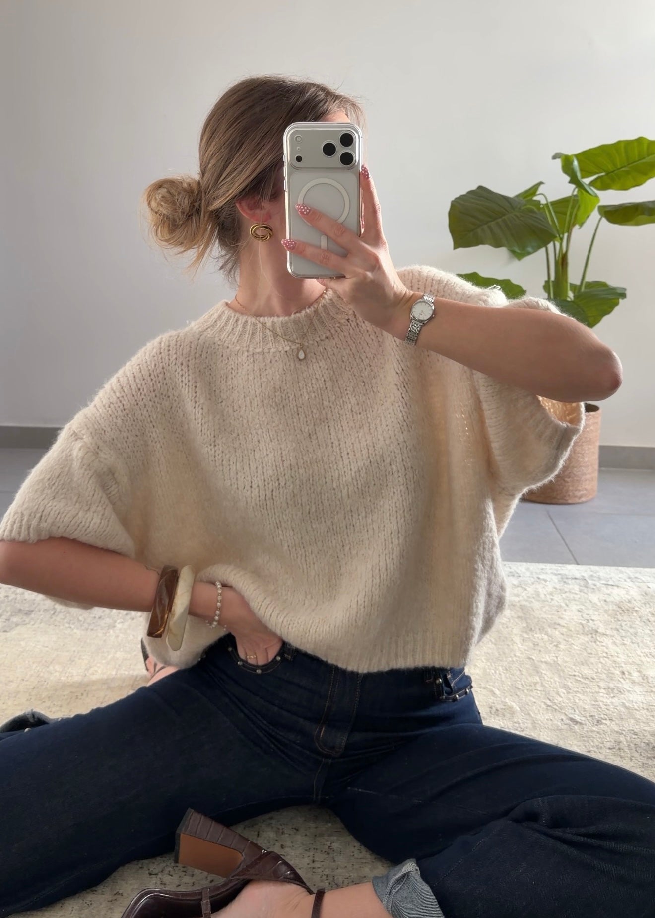 LOUISON SWEATER - BEIGE