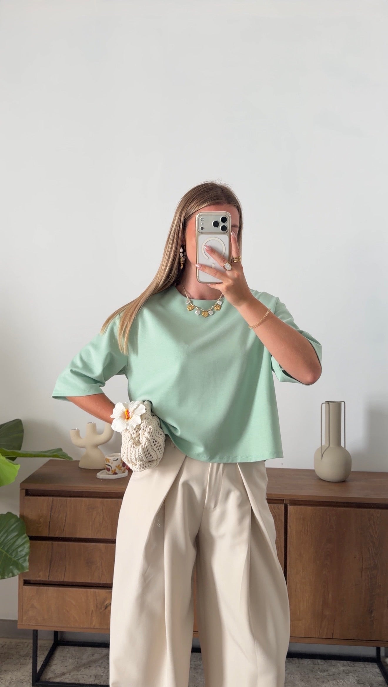 TEE-SHIRT GABY – VERT D'EAU