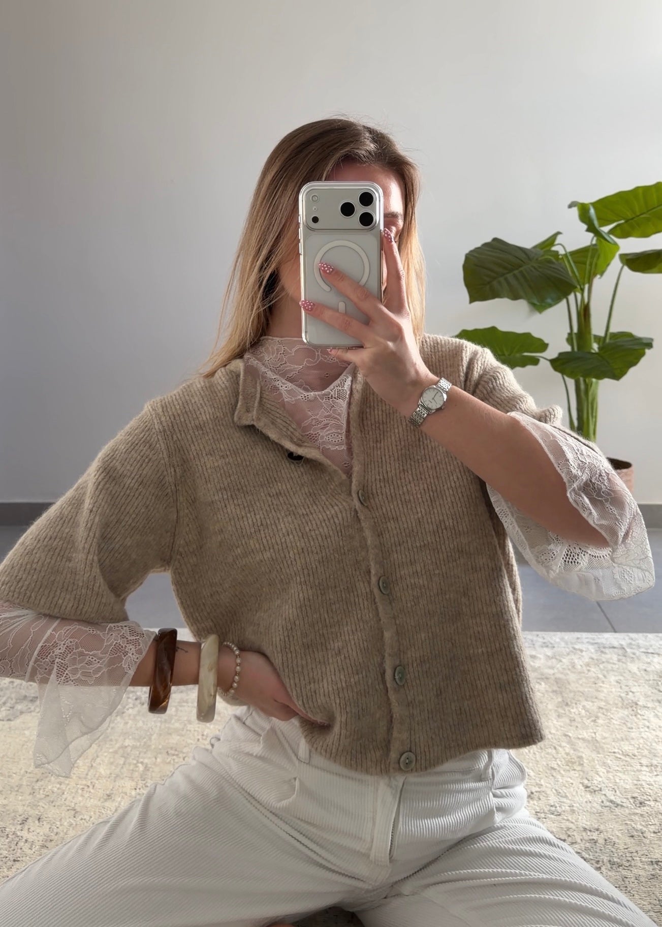 ALMA CARDIGAN - BEIGE