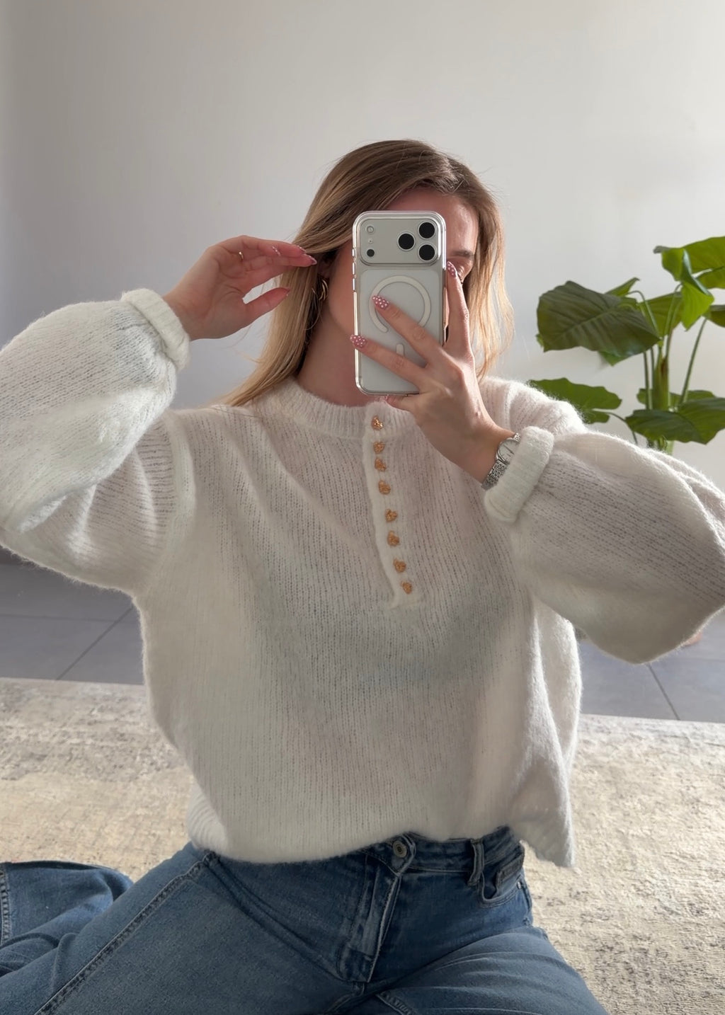PULL CLARA - BLANC