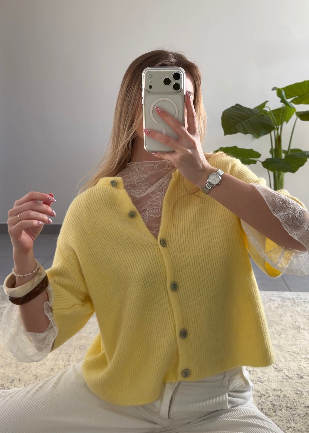 ALMA CARDIGAN - YELLOW
