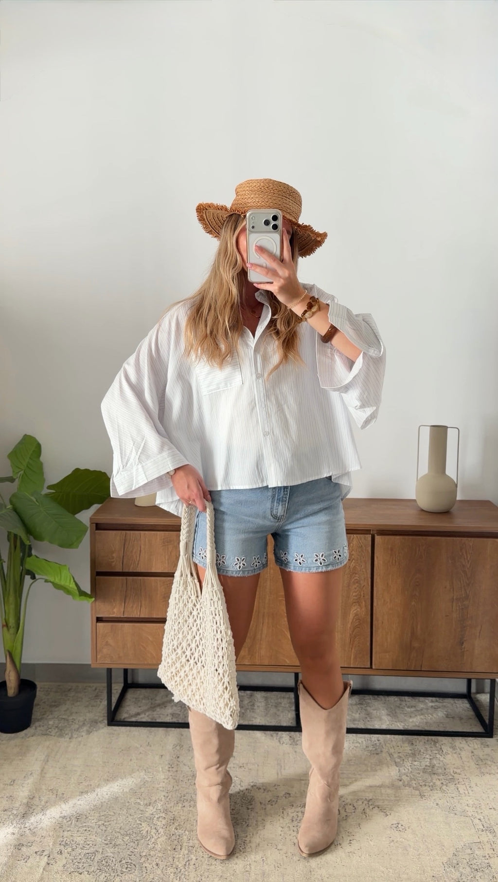 CHEMISE RAYÉE LOUANE - BLANCHE & BLEUE