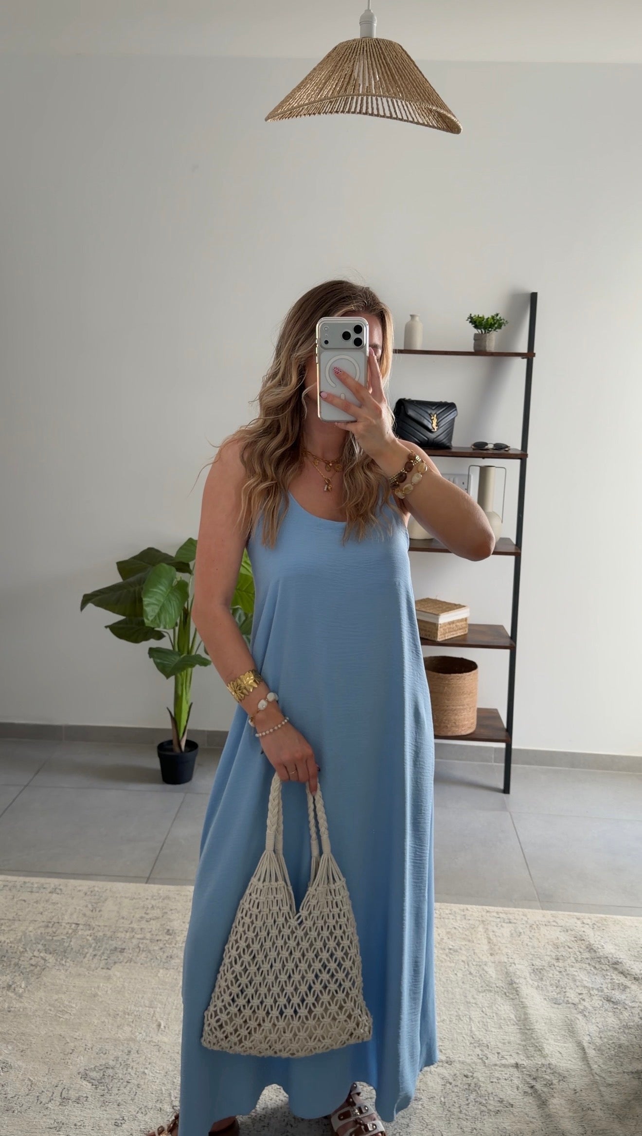 ROBE ALINE - BLEU CLAIR