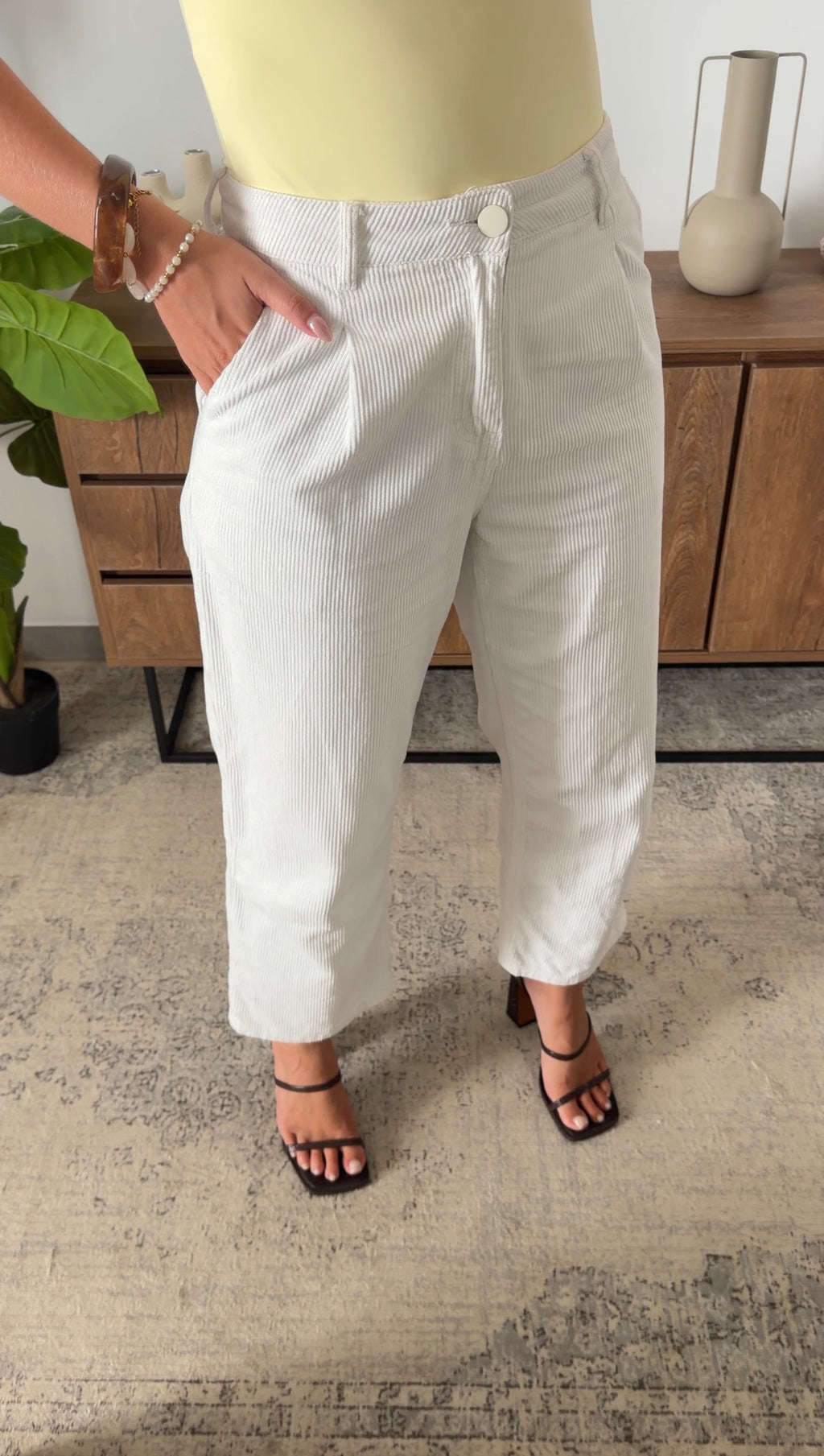 SOLENE TROUSERS - WHITE