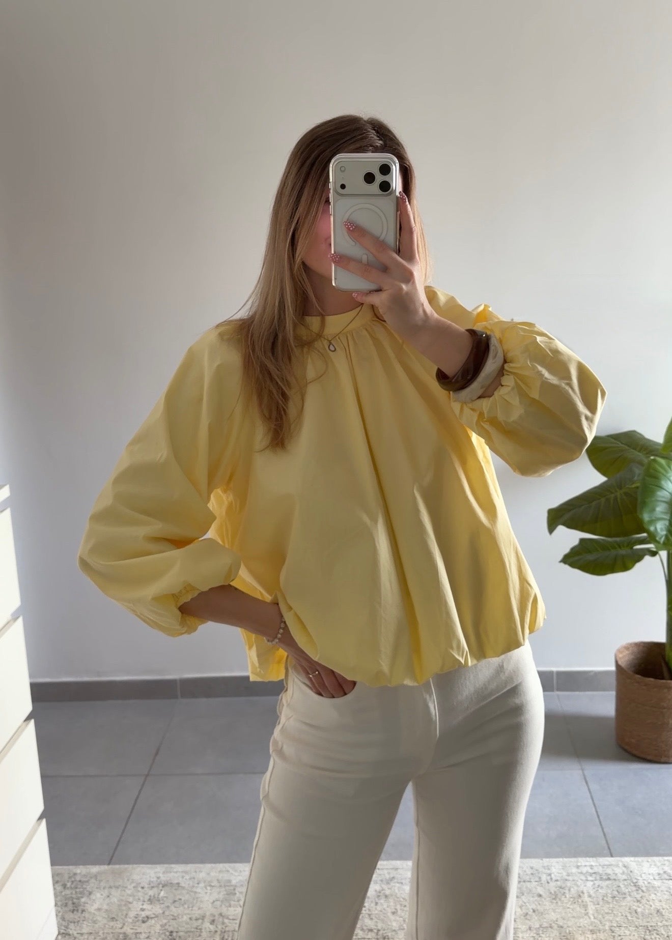 BLOUSE LOLA - JAUNE