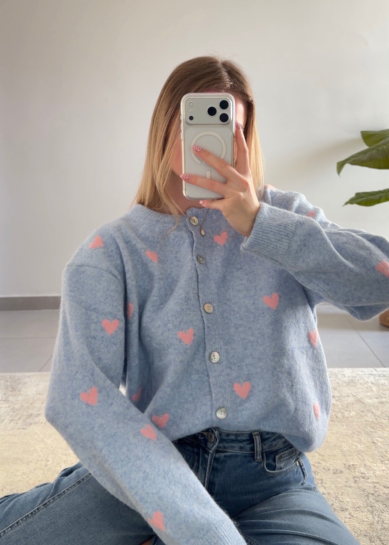 CARDIGAN LOVE - BLEU